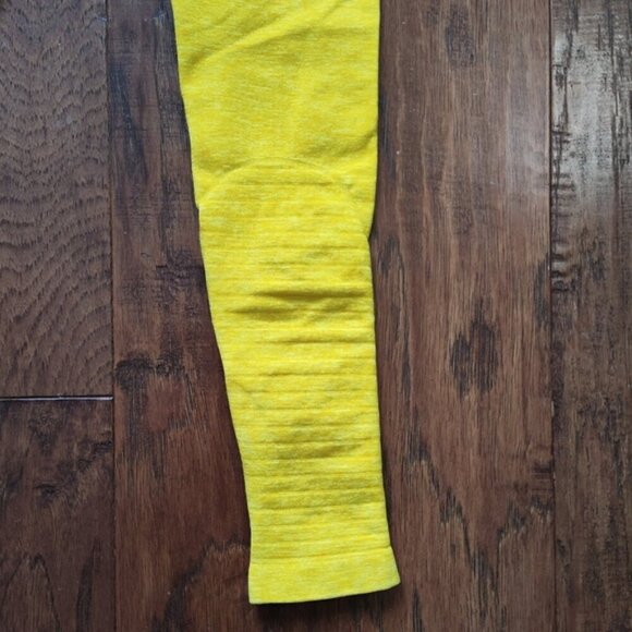 Alphalete Revival Seamless Leggings RG Golden Yellow XS NEW RG Compression - Picture 5 of 13